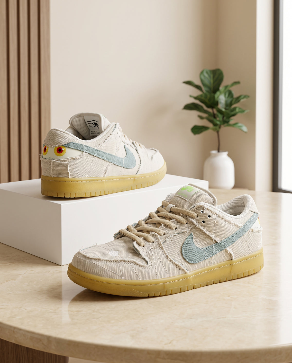 Nike Air Force 1 Low – White, Light Blue & Gum