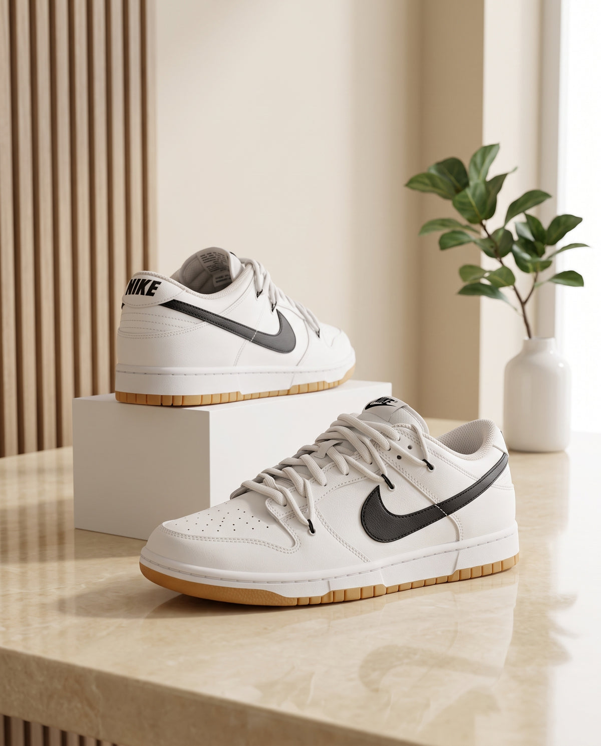 Nike Dunk Low / SB Dunk Low – White, Black & Gum
