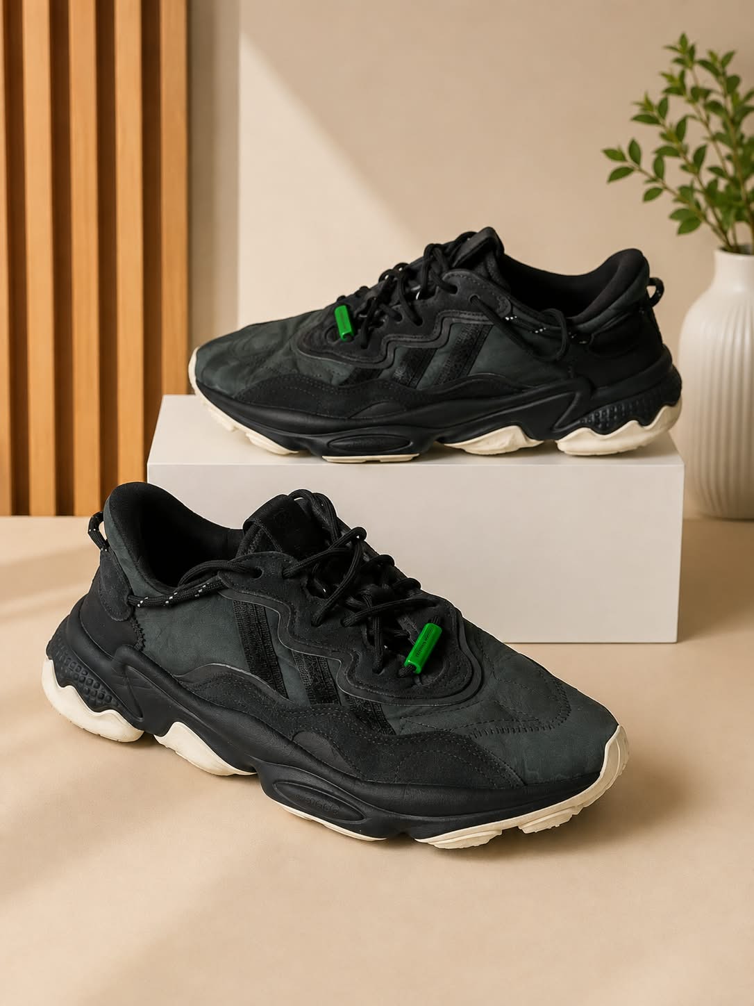Adidas Originals Ozweego Adiprene Athletic Shoes – Dark Charcoal