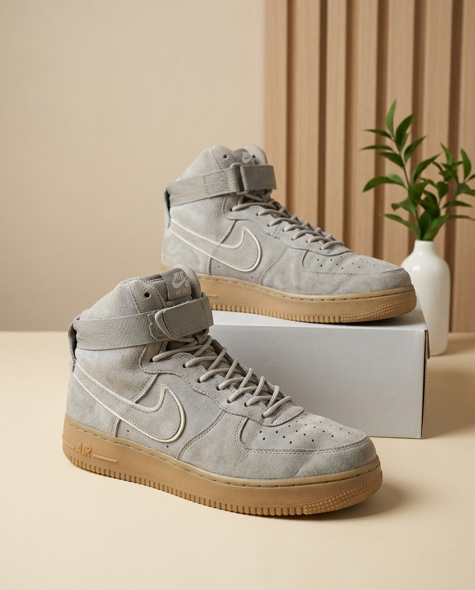 Nike Air Force 1 High-Top Premium Suede Casual Shoes