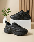Futuristic Molded Mesh Everyday Lifestyle Shoes – Core Black