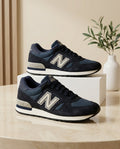 Men’s Navy Blue Suede Classic Retro Streetwear Sneakers