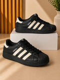 Adidas Campus Black & Cream Classic Sneakers