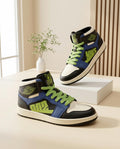 Nike Air Jordan 1 Mid SE – Black / Blue / Lime Green