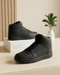 High-Top Retro Sneakers - All Black