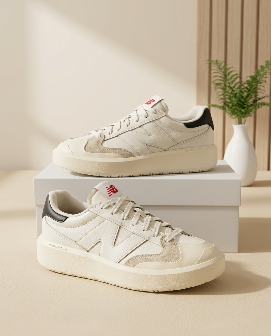 New Balance CT302 - Cream / Black / Red