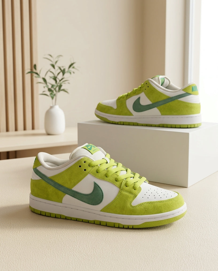 Nike Dunk Low - Lime Green / Deep Forest Green