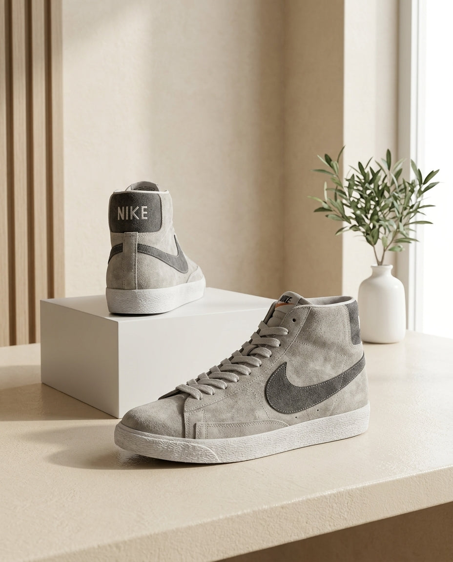 Nike Blazer Mid '77 Vintage Suede - Light Smoke Grey / Dark Grey