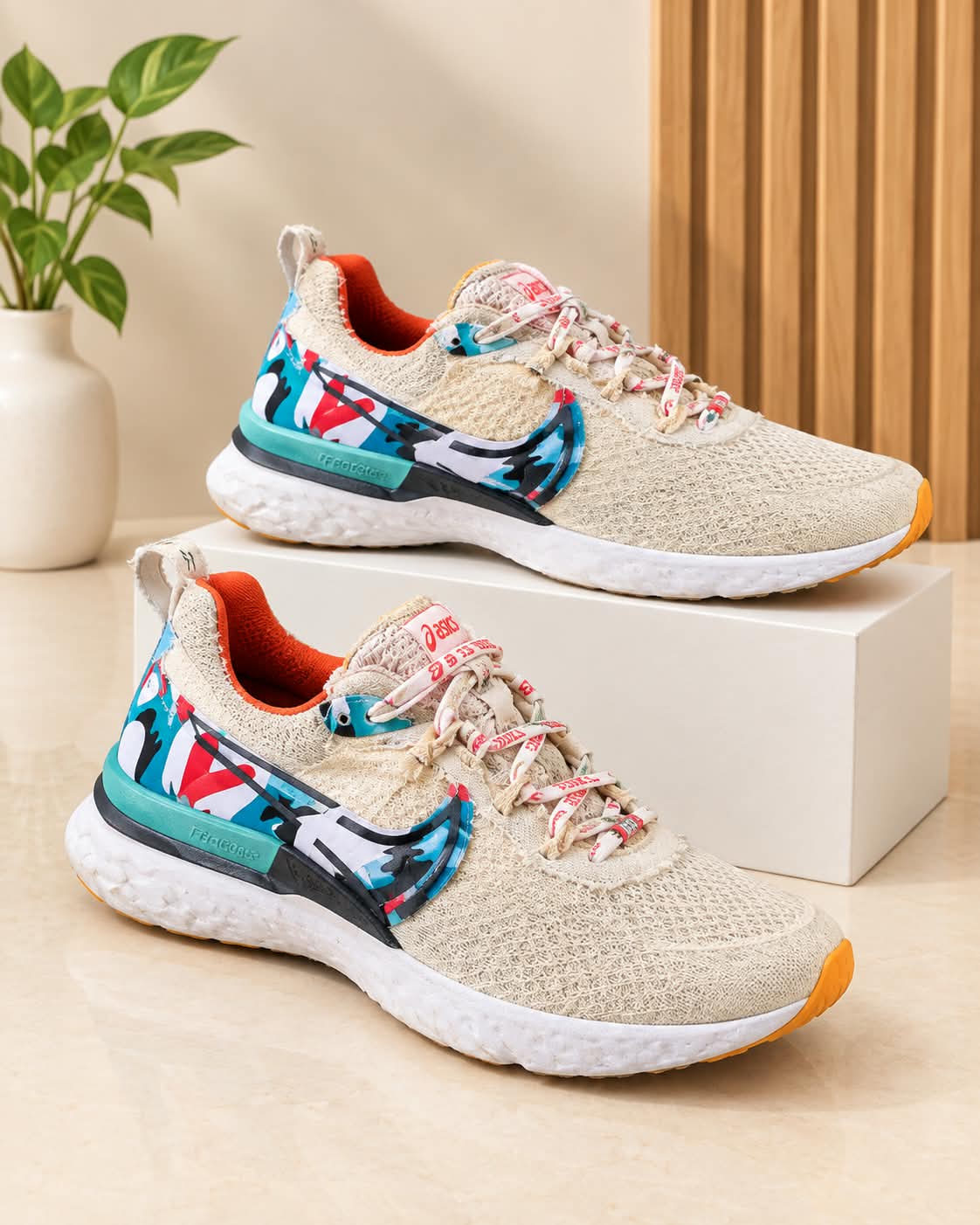 Nike React Vision – Cream, Multi-Color & Orange