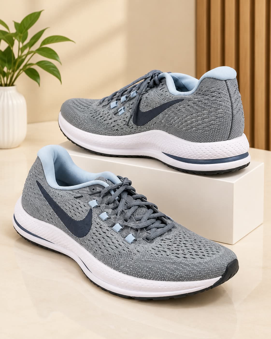 Nike Air Zoom Pegasus 34 – Grey, Navy & Light Blue