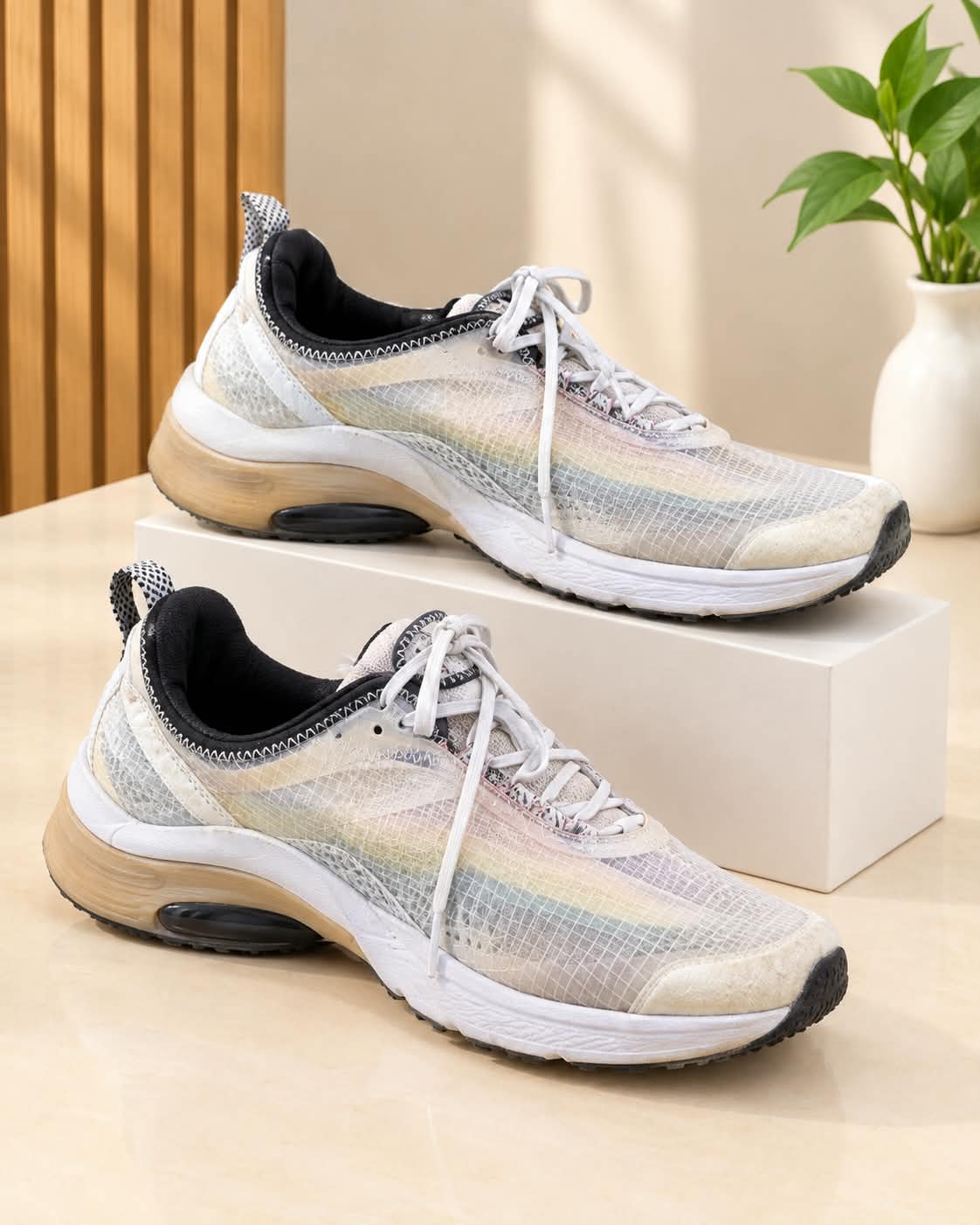 Nike Air Max Tailwind / Translucent Grid – Off-White & Pastel Rainbow