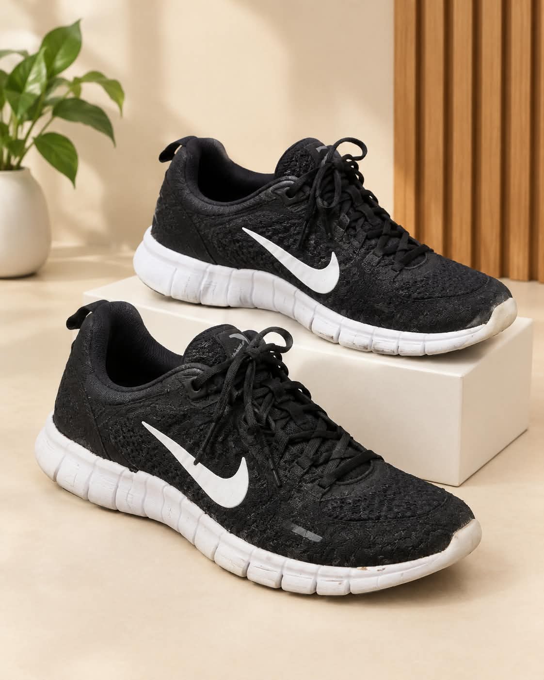 Nike Free Run 5.0 Knit – Black & White