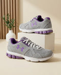 Under Armour Micro G / Assert Performance Running Shoes – Grey & Purple