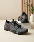Outdoor Mesh Water Hiking Shoes – Grey & Orange