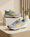 Performance Running Sneaker – Lavender, Neon Yellow & Multi-Color