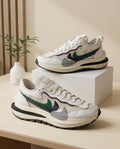 Deconstructed Hybrid Sneaker – White, Green, Purple & Black