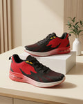 Sport Athletic / Running Sneaker – Black, Red & Yellow