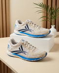 (Reebok Athletic Running Sneaker – Cream, Navy Blue & Royal Blue