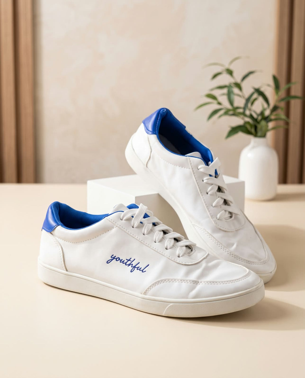 Youthful – White & Royal Blue