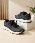 (Skechers / Athletic & Walking Low-Top Shoes – Charcoal Grey & Black