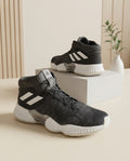 Adidas Pro Bounce / High-Top Basketball Sneakers – Black & White